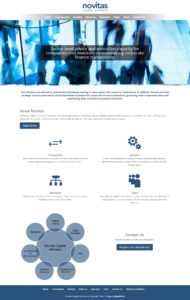 Novitas website design