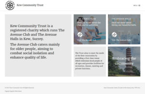 Kew Community Trust website design